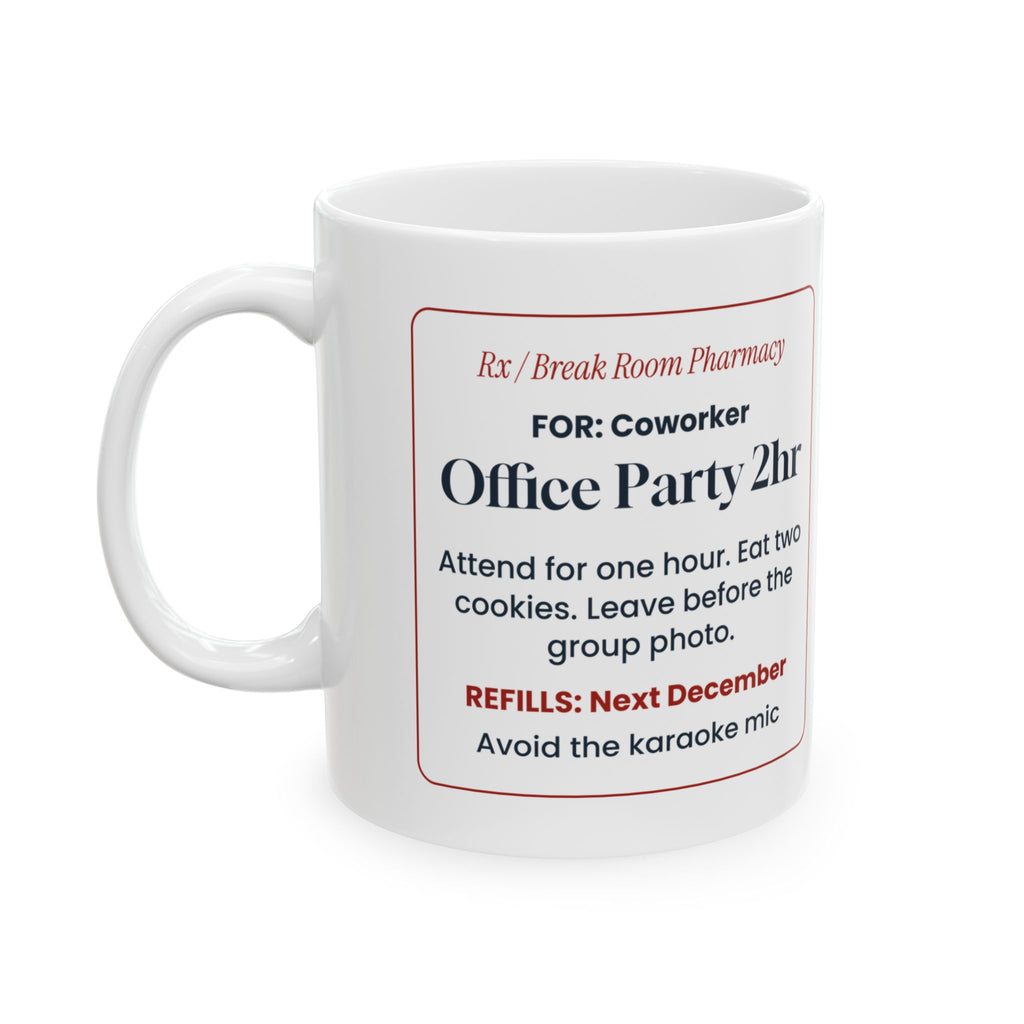 Funny Office Christmas Coffee Mug Office Party 2hr Prescription Coworker