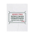 Funny Christmas Throw Blanket Newlywed Christmas Two Families One Day