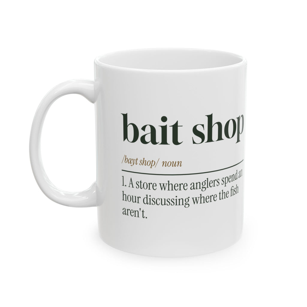 Funny Fishing Coffee Mug Bait Shop Definition For Anglers