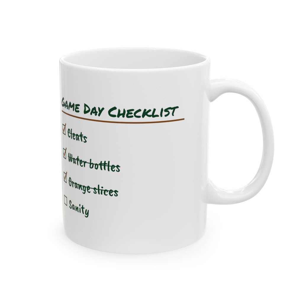 Soccer Mom Coffee Mug Game Day Checklist