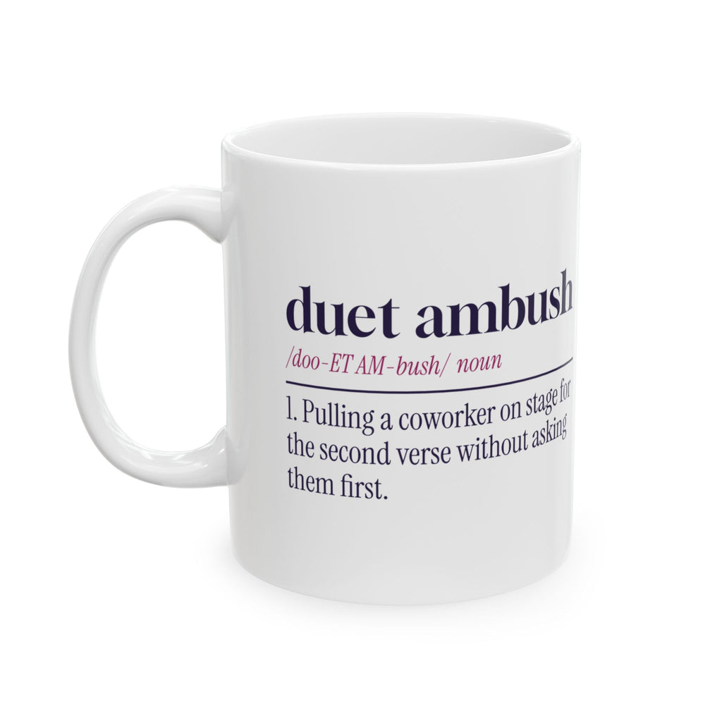 Funny Karaoke Coffee Mug Duet Ambush Dictionary For Coworkers