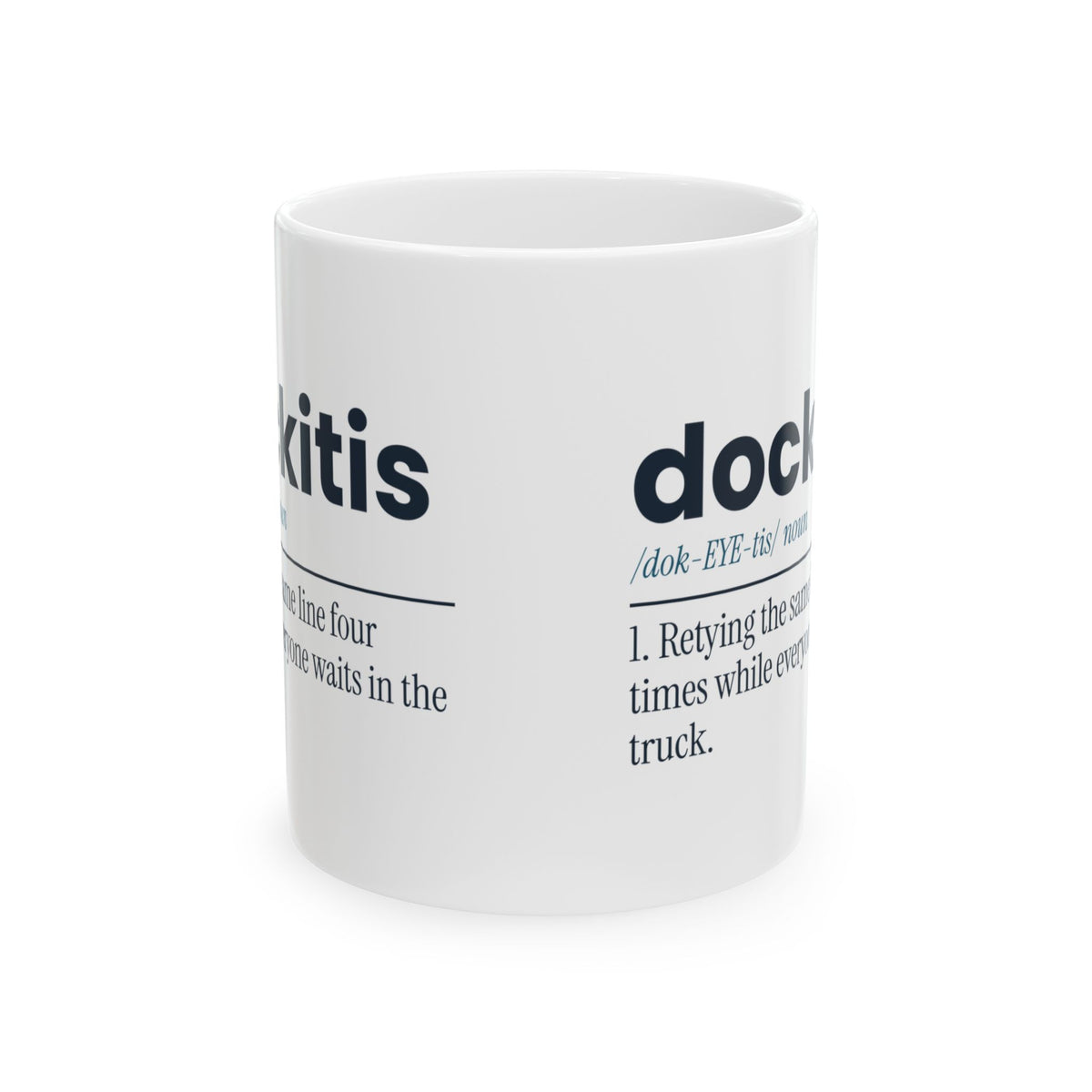 Funny Boating Coffee Mug Dockitis Definition For Boat Owners