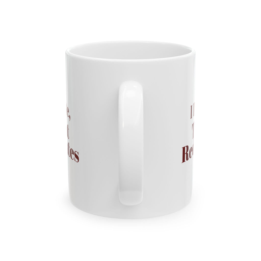 Funny Christmas Cat Coffee Mug I Decorate The Cat Redecorates