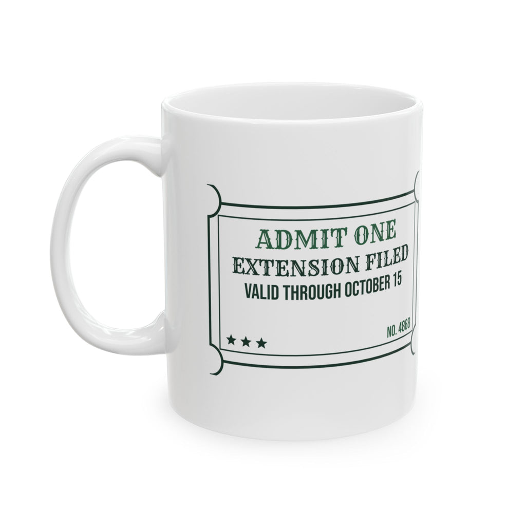Funny Accountant Coffee Mug Extension Filed Ticket For Accountants