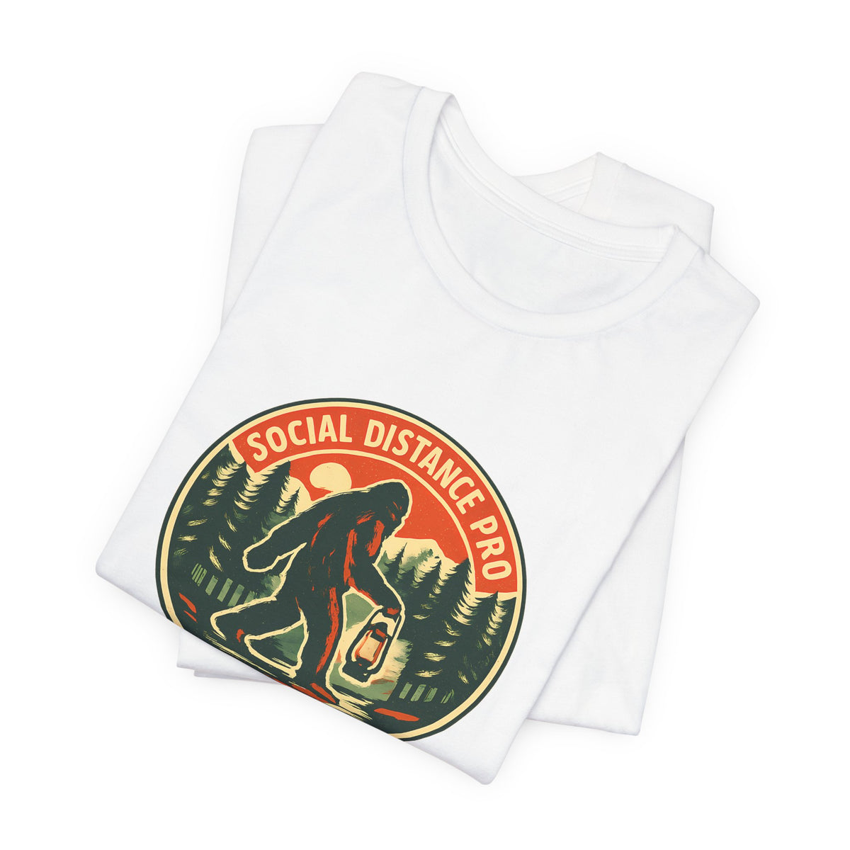 Social Distance Pro Since Forever Funny Vintage Bigfoot Shirt