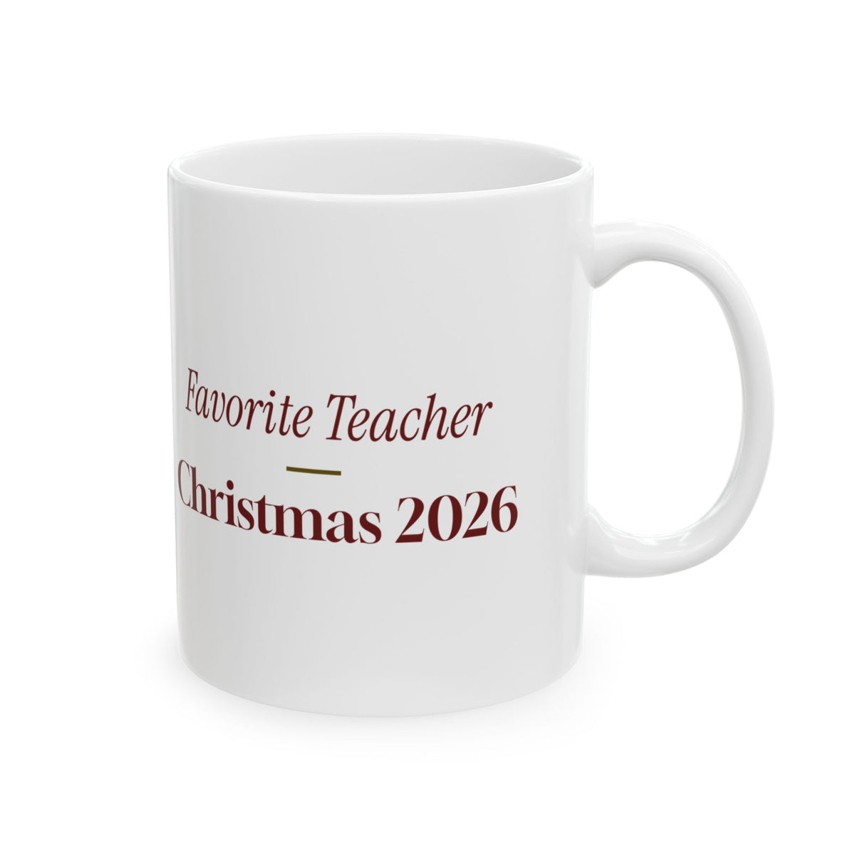 Christmas Teacher Coffee Mug Favorite Teacher Christmas 2026