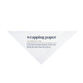 Funny Christmas Dog Bandana Wrapping Paper Dog's Favorite Toy