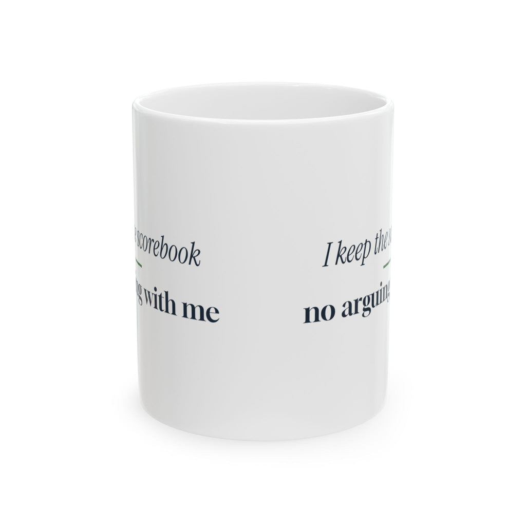 Softball Coffee Mug I Keep The Scorebook