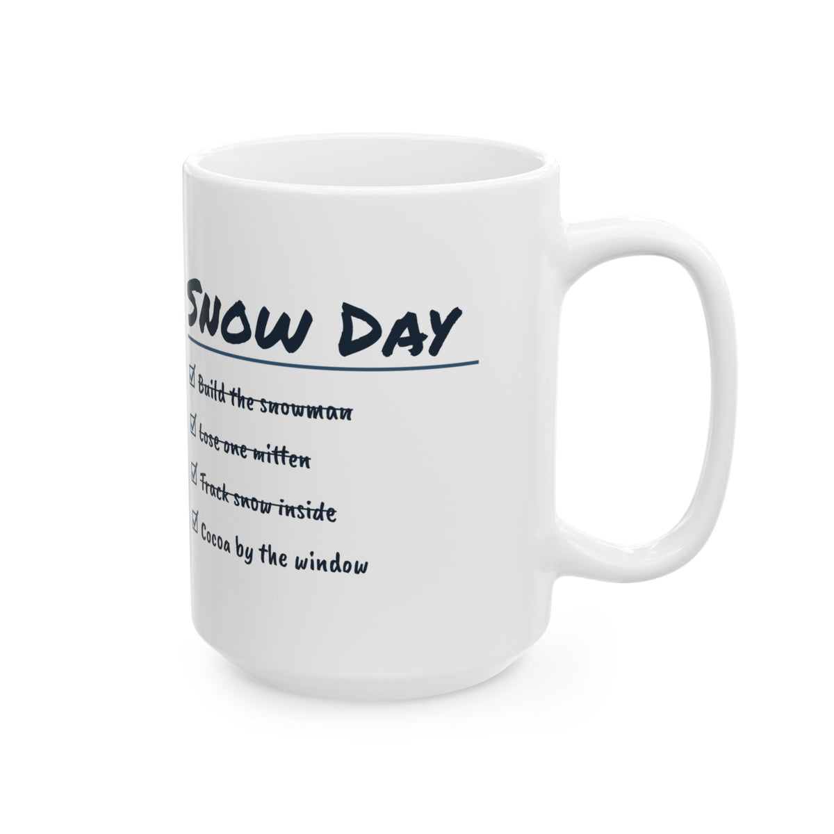Hot Cocoa Coffee Mug Lose One Mitten Cocoa By The Window Snow Day