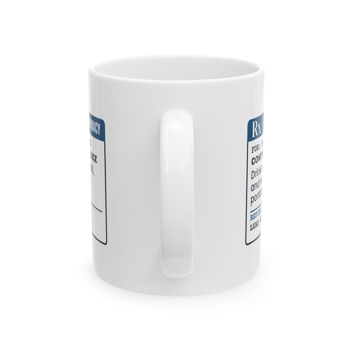 Radiology Tech Coffee Mug Contrast Coffee Prescription Label
