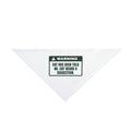 Funny Cat Christmas Dog Bandana Warning Cat Heard A Suggestion