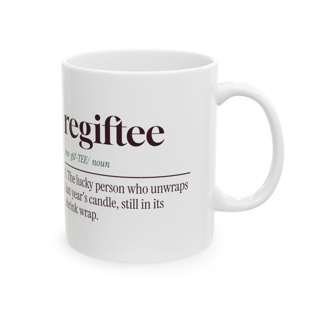 Funny White Elephant Coffee Mug Regiftee Definition For Yankee Swap