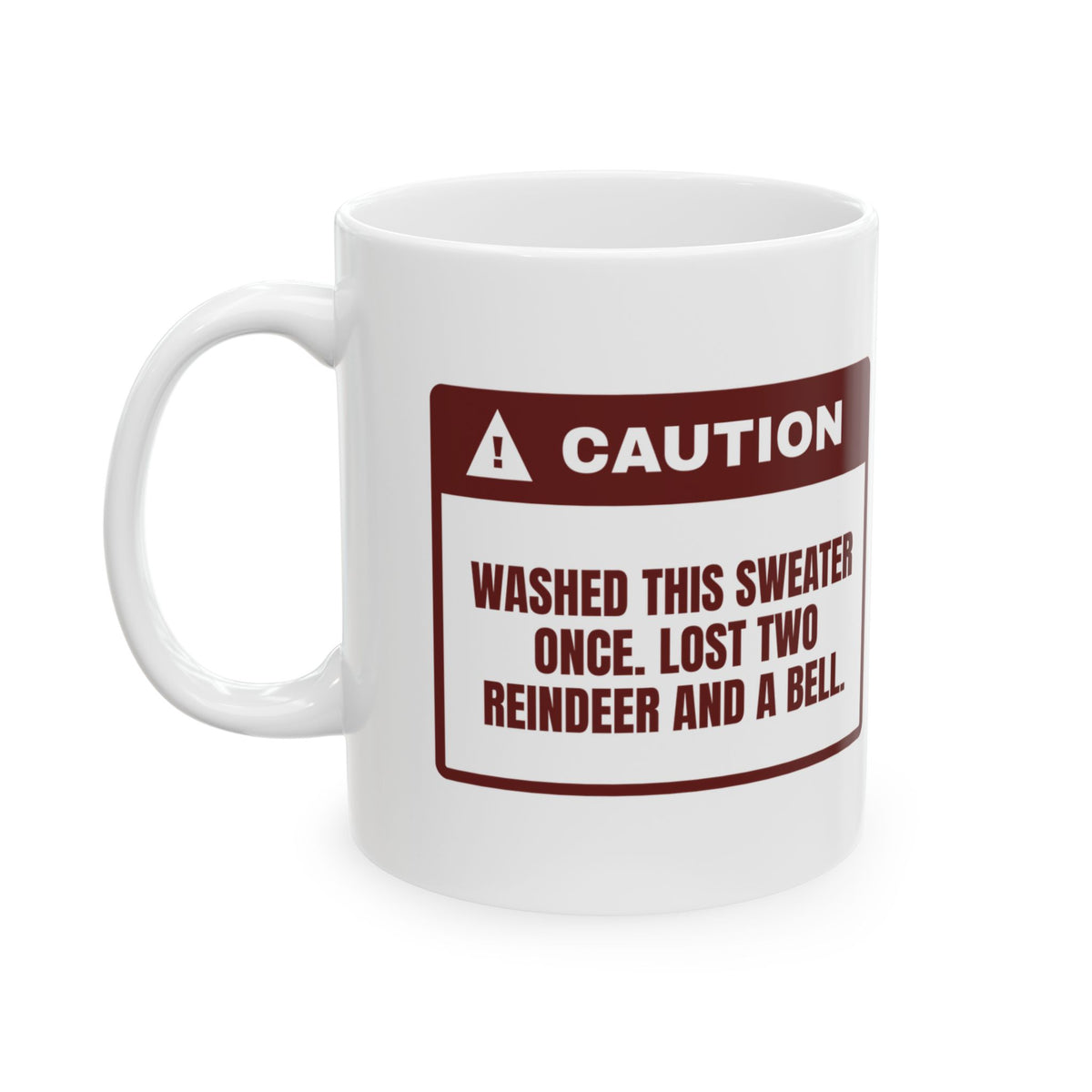 Funny Ugly Sweater Party Coffee Mug Lost Two Reindeer