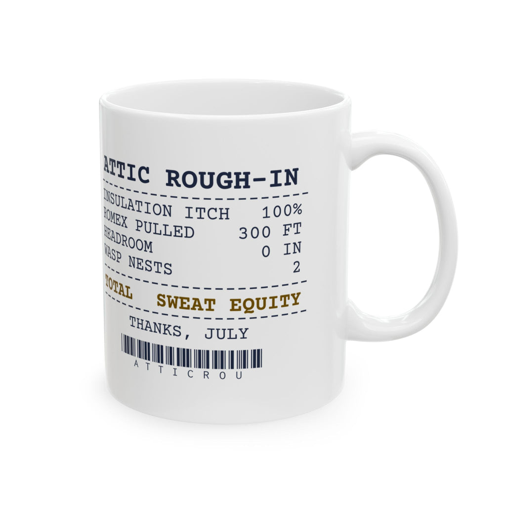 Funny Electrician Coffee Mug Attic Rough-In Receipt For Electricians