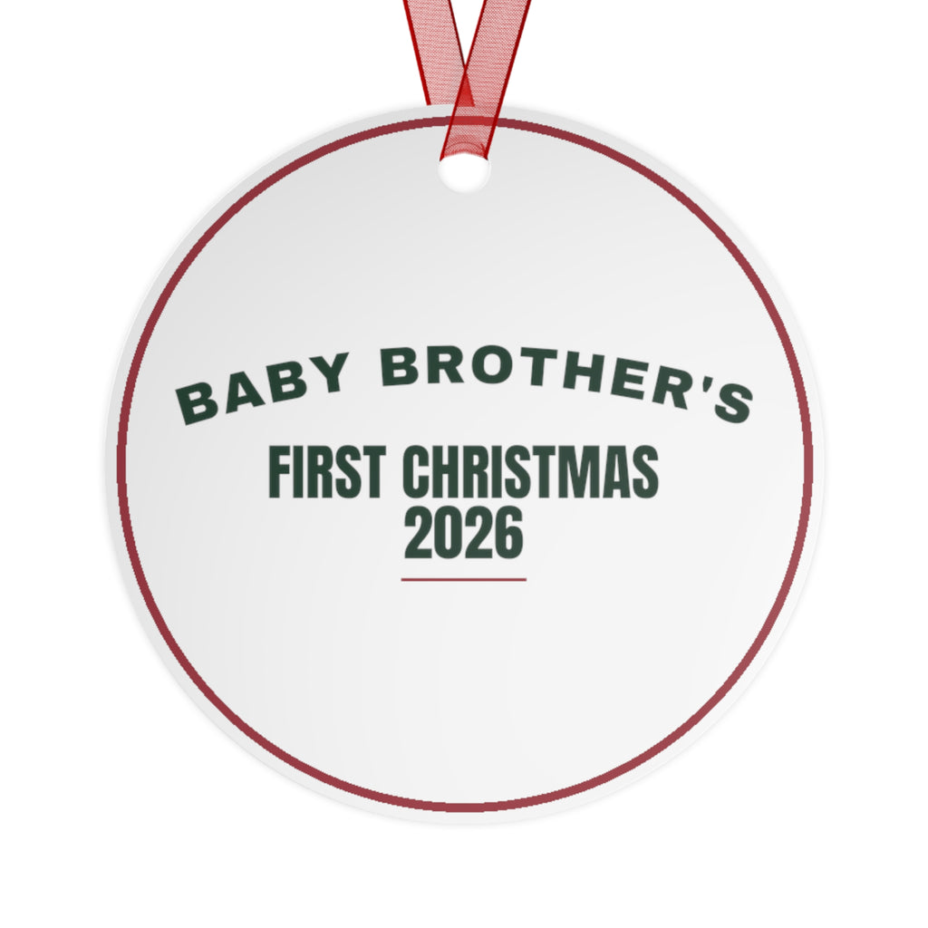 Christmas Ornament 2026 Baby Brother's First Christmas Keepsake