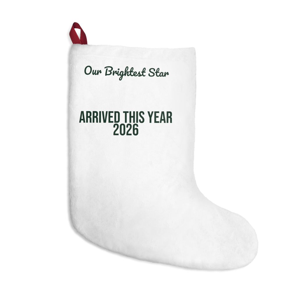 Baby's First Christmas Stocking Our Brightest Star Arrived 2026