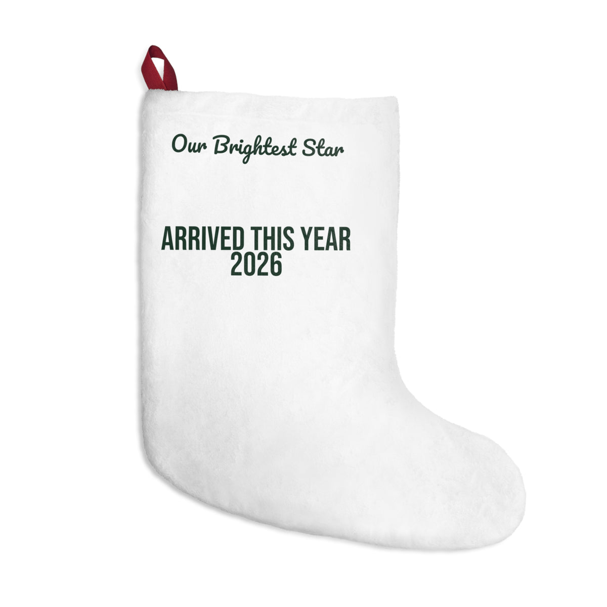 Baby's First Christmas Stocking Our Brightest Star Arrived 2026