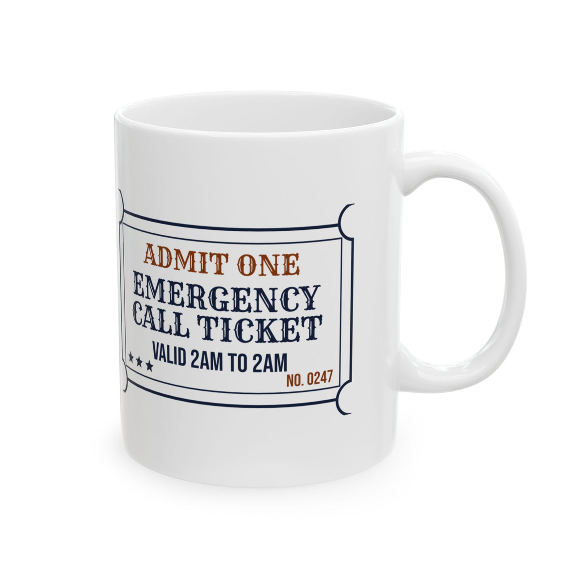Plumber Coffee Mug Emergency Call Valid 2am to 2am