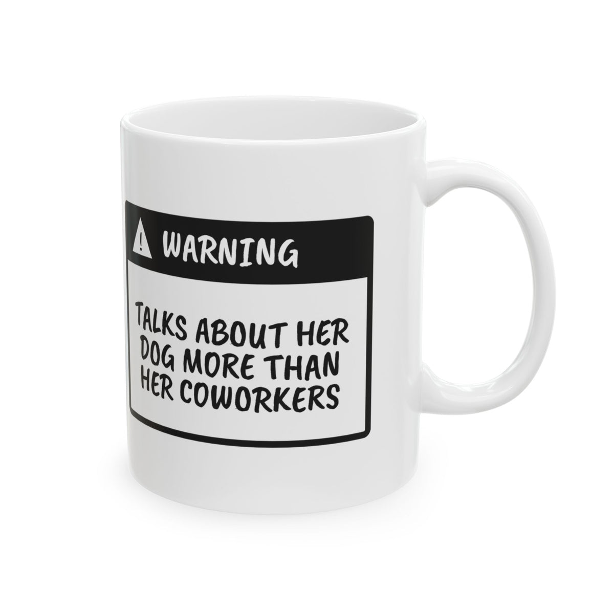 Funny Dog Mom Warning Label Coffee Mug For Dog Moms