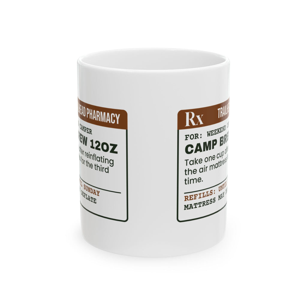 Funny Camping Mug Air Mattress Flat Coffee Required Prescription