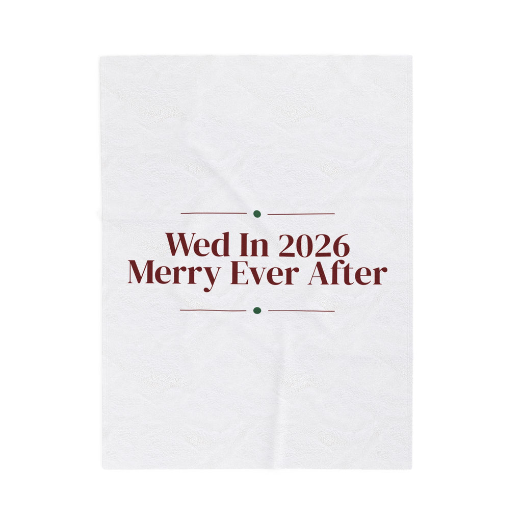 Newlywed Christmas Throw Blanket Wed In 2026 Merry Ever After