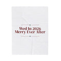 Newlywed Christmas Throw Blanket Wed In 2026 Merry Ever After