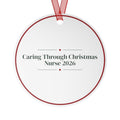 Nurse Christmas Ornament 2026 Caring Through Christmas