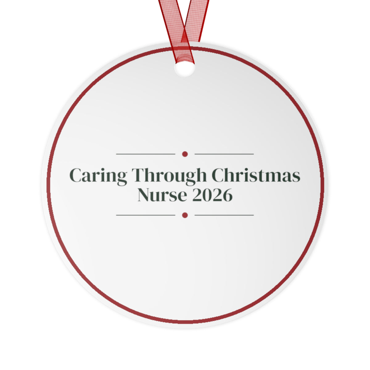 Nurse Christmas Ornament 2026 Caring Through Christmas