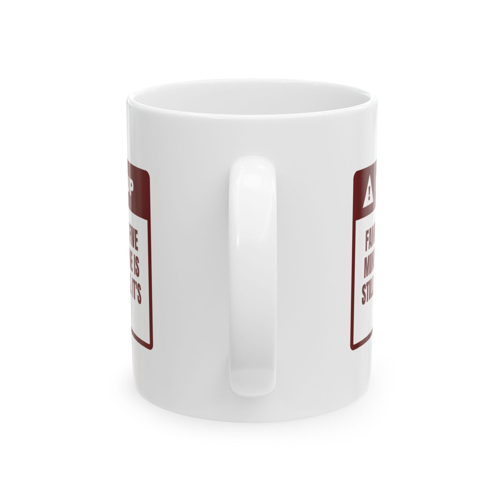 Funny Family Christmas Coffee Mug Family Photo Grandpa Still In Pajamas
