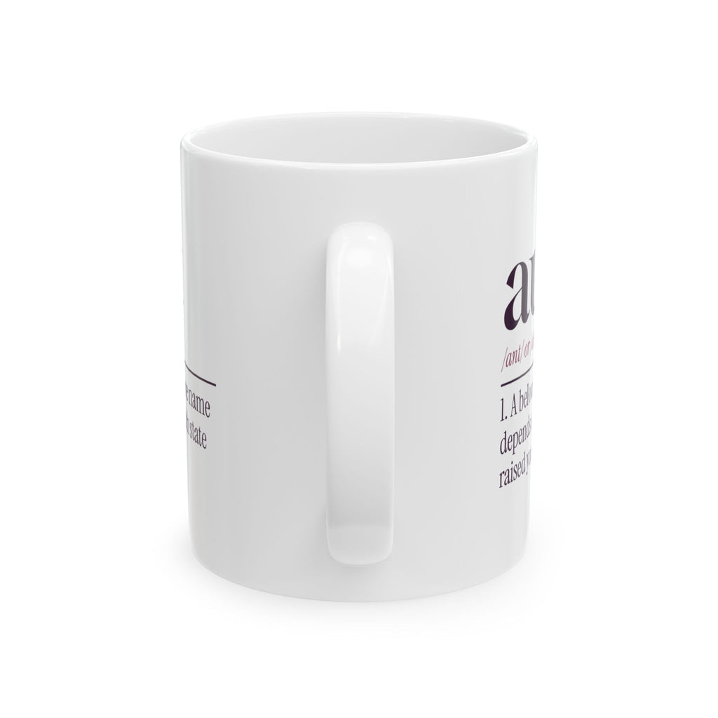 Funny Aunt Dictionary Mug Ant Or Ahnt Coffee Cup For Aunties
