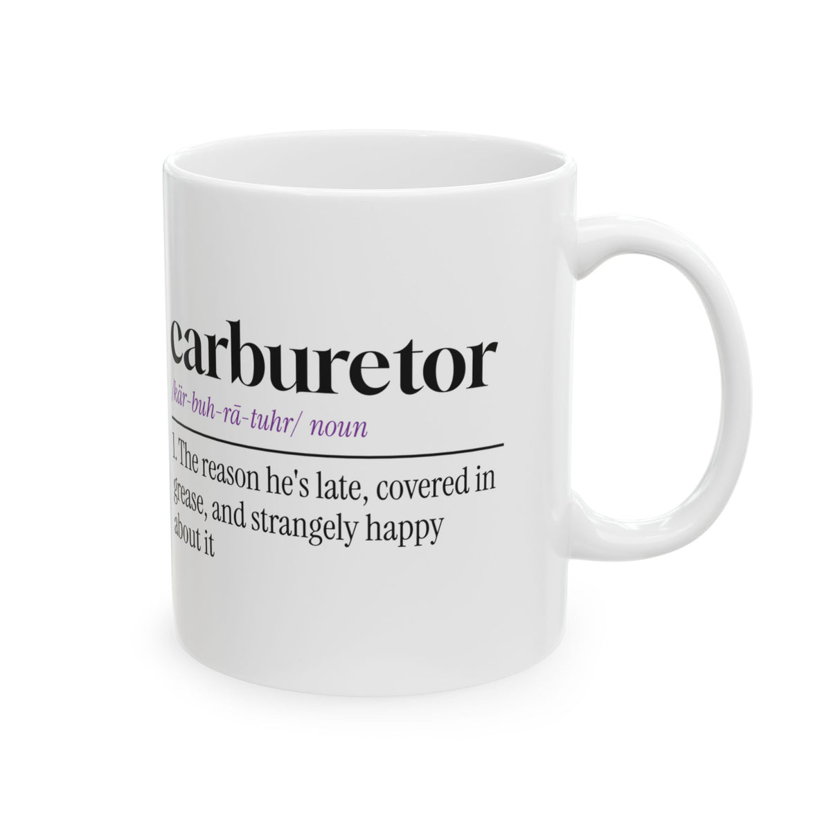 Car Guy Coffee Mug Carburetor Late And Happy