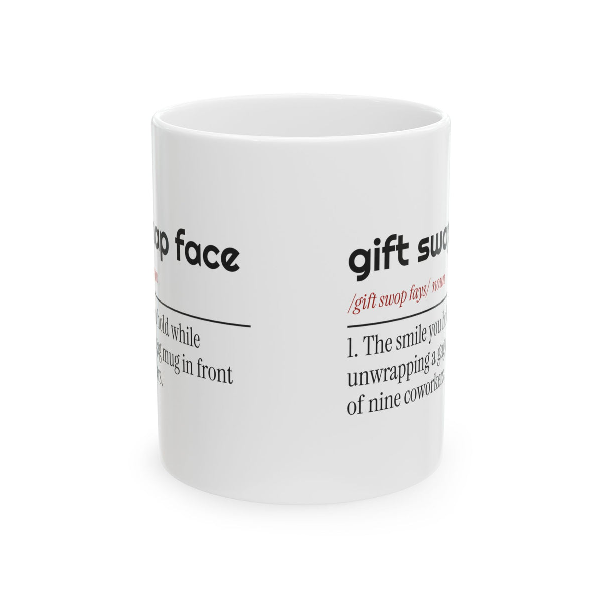 Funny White Elephant Coffee Mug Gift Swap Face Dictionary For Gift Swaps