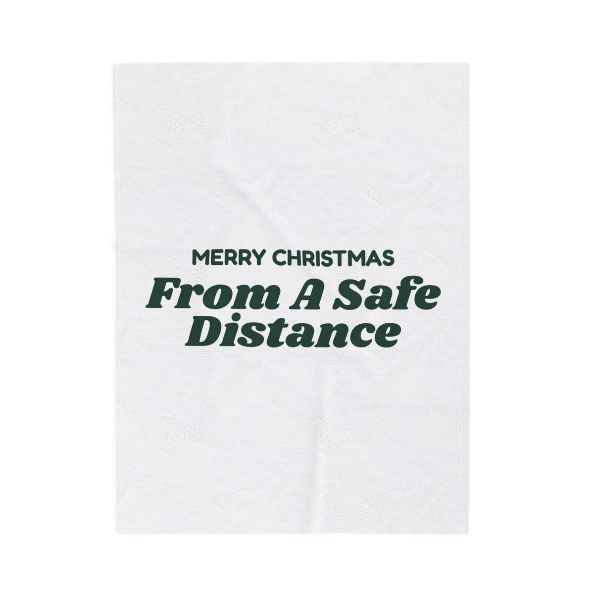 Funny Introvert Christmas Throw Blanket Merry Christmas From A Safe