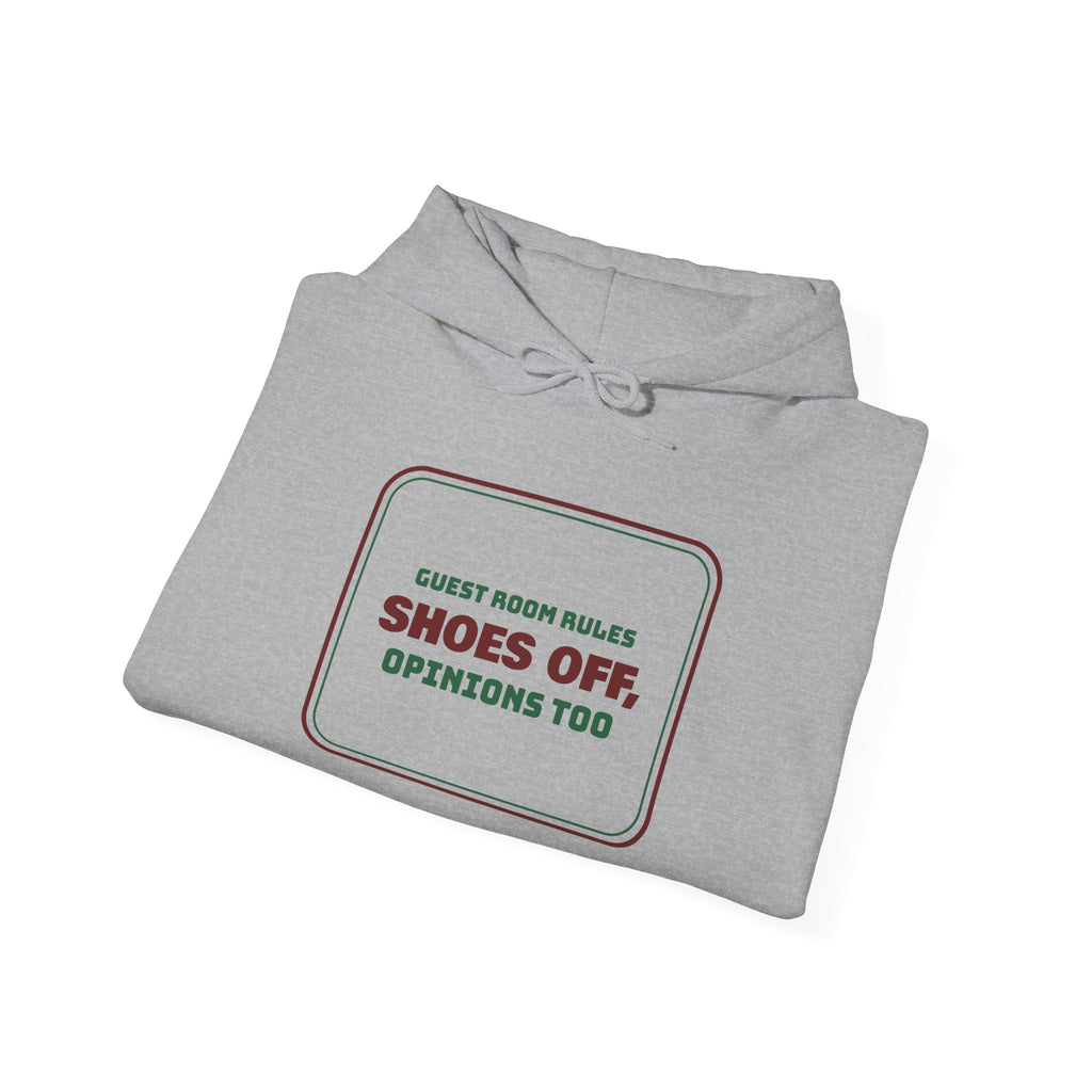 Funny Christmas In-Laws Hoodie Shoes Off Opinions Too