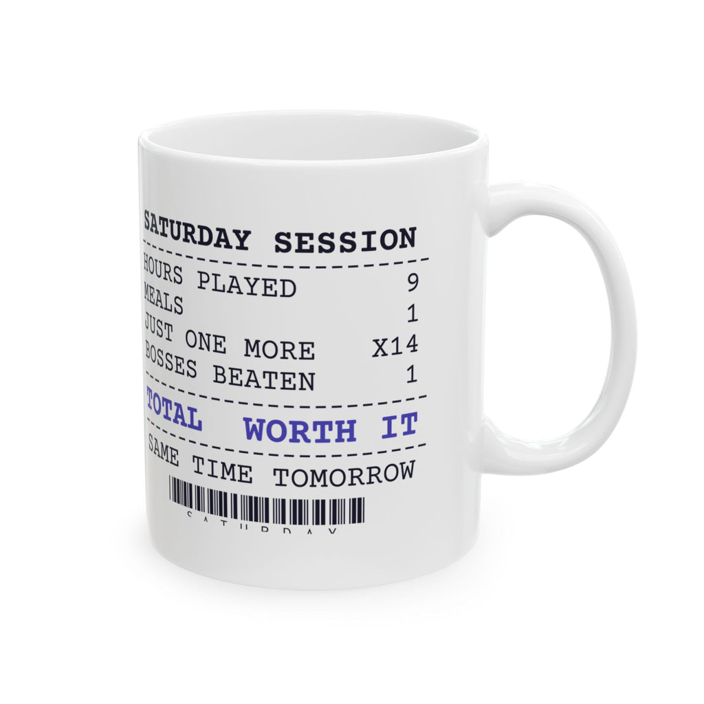Funny Gamer Coffee Mug Just One More 14 Bosses Beaten 1 Receipt