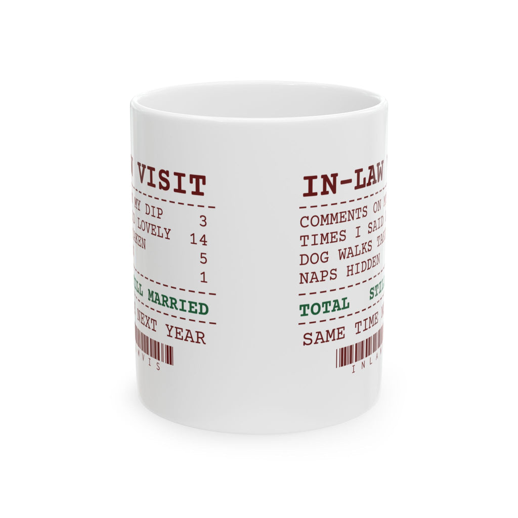 Funny Christmas In-Laws Coffee Mug Times I Said Lovely 14 Receipt