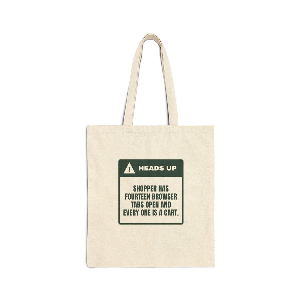 Funny Christmas Shopping Tote Bag Fourteen Tabs Open All Shopping Carts