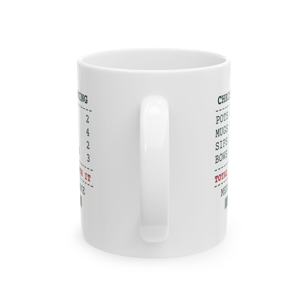 Funny Christmas Coffee Mug Christmas Morning Sips Taken Hot 2 Receipt