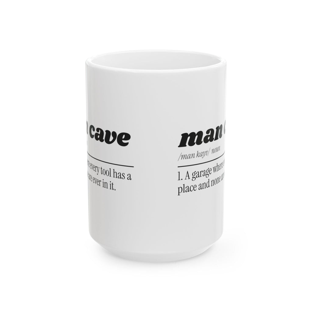 Funny Garage Dad Coffee Mug Man Cave Definition For Dad
