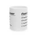 Funny Farm Chores Mug Find The Other Pliers For Farmers And Ranchers
