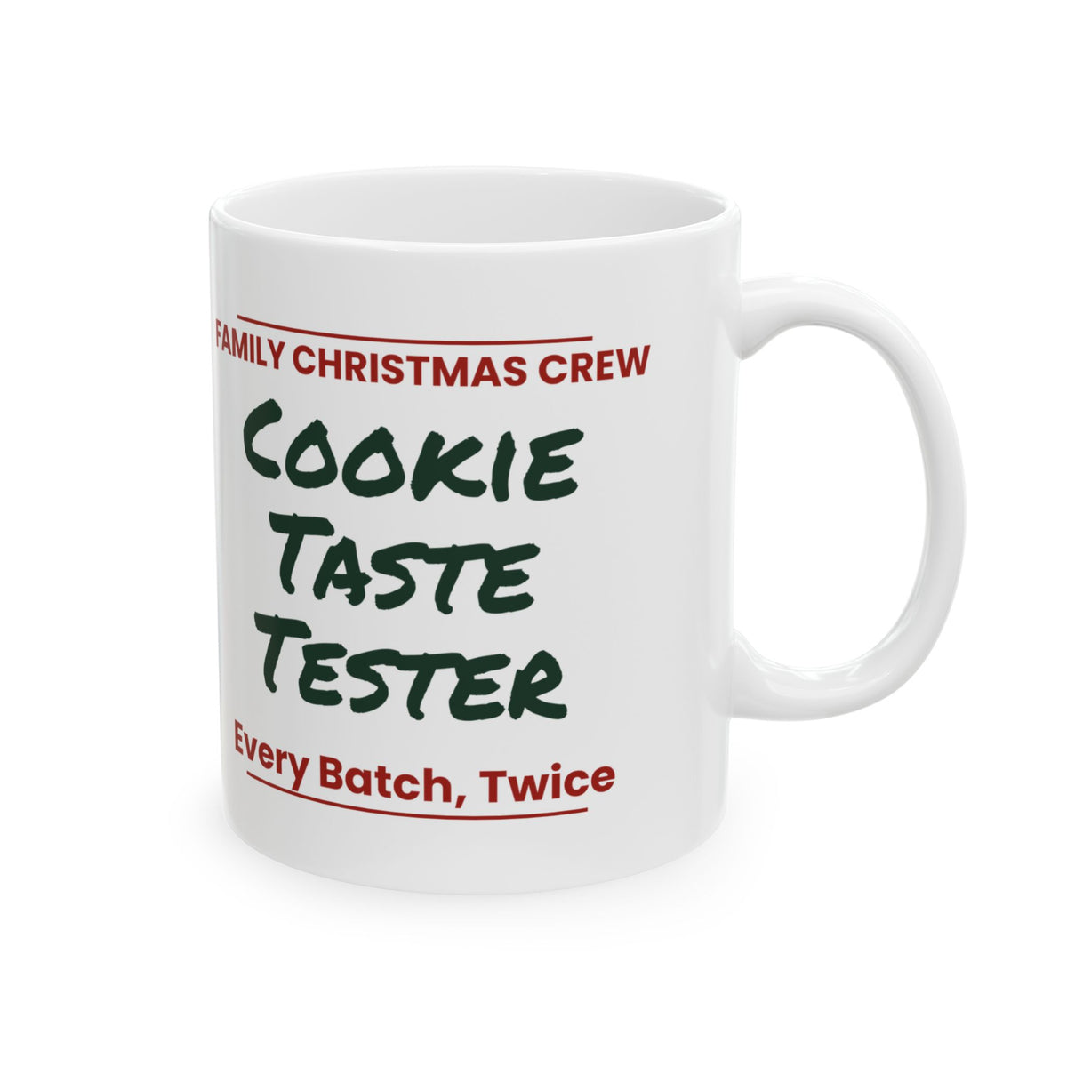 Matching Family Christmas Coffee Mug Cookie Taste Tester Family Crew