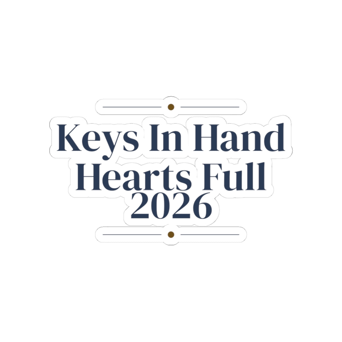First Christmas In New Home Sticker Keys In Hand Hearts Full 2026