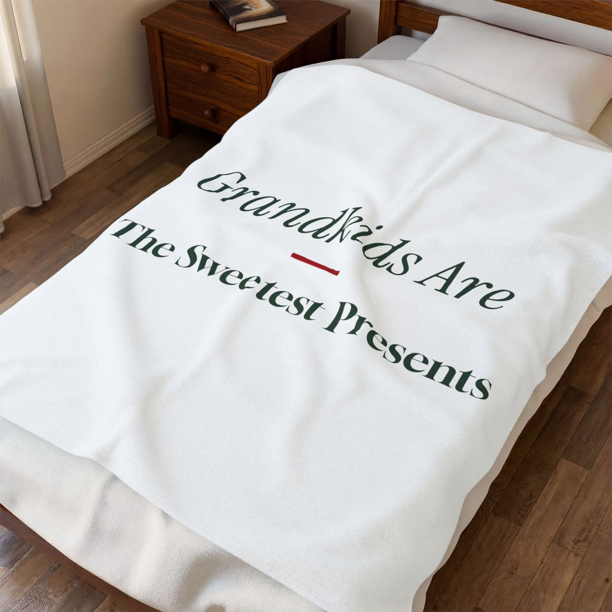 Christmas Throw Blanket For Grandparents Grandkids Are The Sweetest