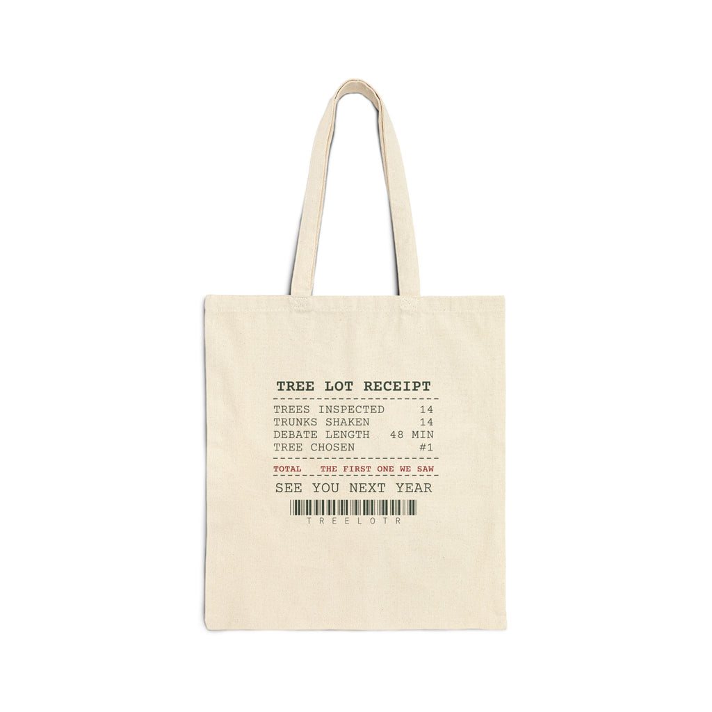 Funny Christmas Tote Bag Tree Lot Receipt For Dad