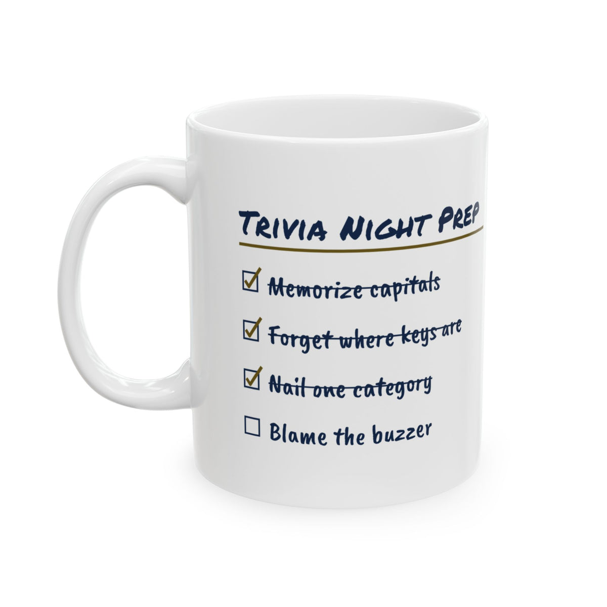 Trivia Night Prep Coffee Mug For Trivia Lovers