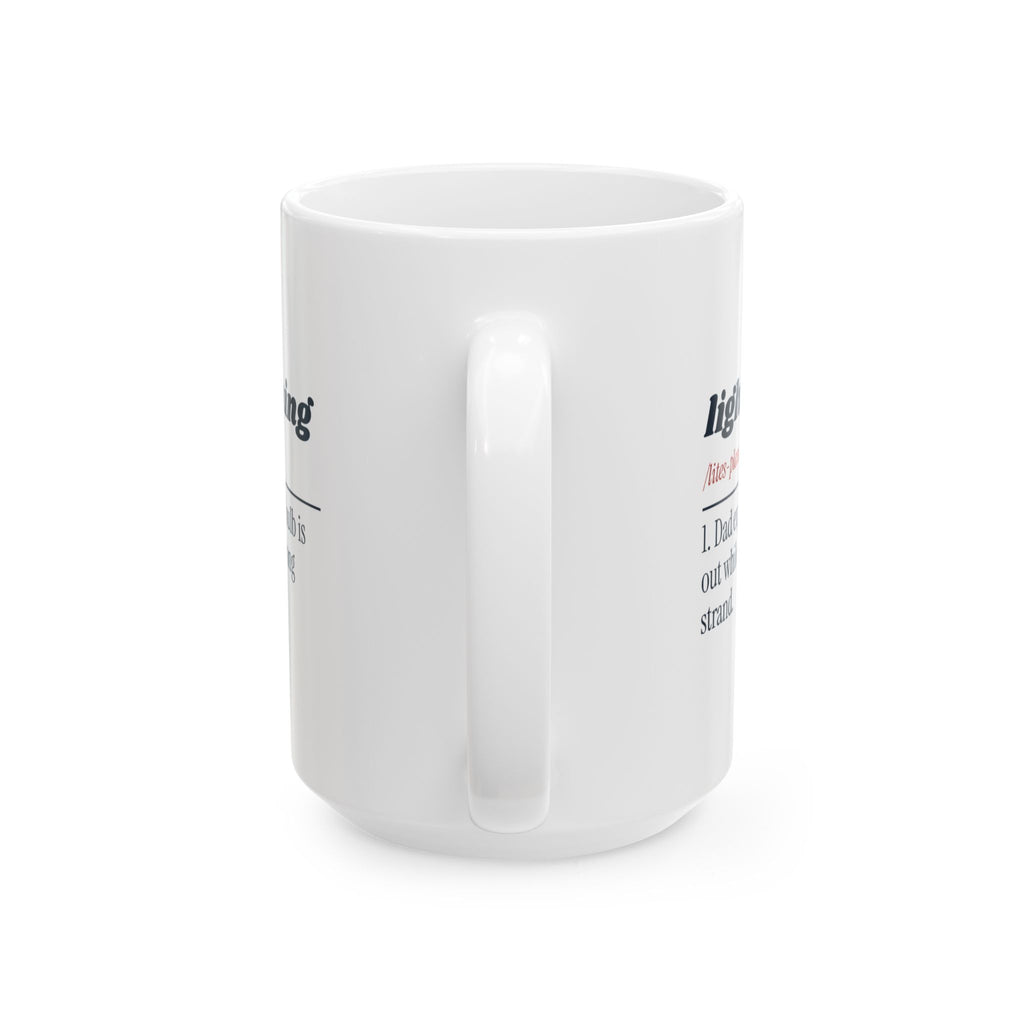 Funny Dad Christmas Coffee Mug Lightsplaining Dictionary Definition