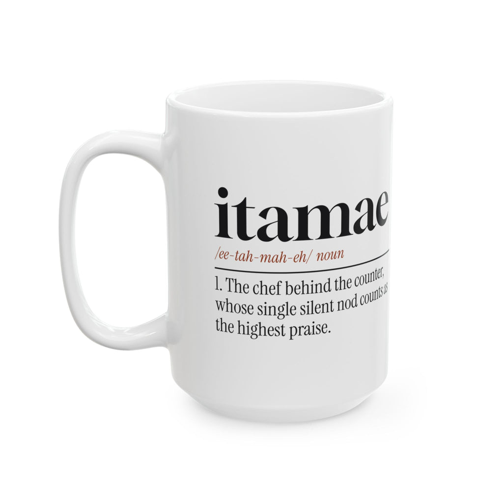 Funny Sushi Coffee Mug Itamae Definition For Sushi Chefs