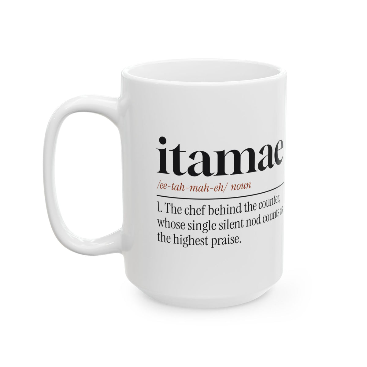 Funny Sushi Coffee Mug Itamae Definition For Sushi Chefs