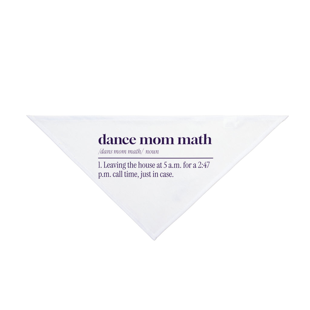 Funny Dance Mom Dog Bandana Dance Mom Math Dictionary Definition
