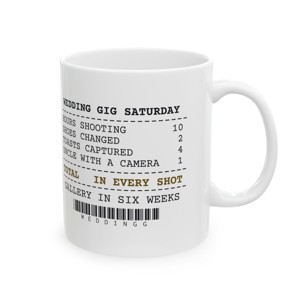 Funny Photography Coffee Mug Uncle With A Camera Wedding Receipt
